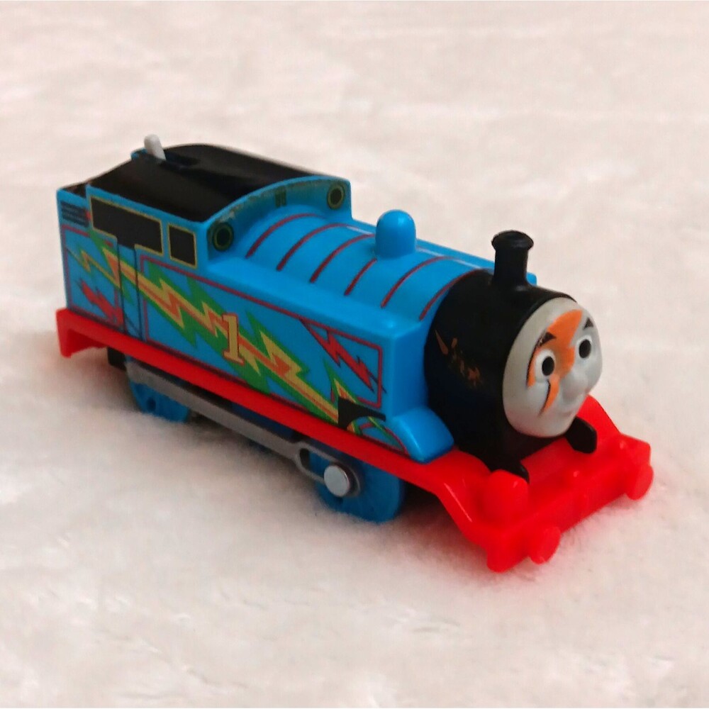 Mattel Thomas & Friends Motorized Blue #1 Engine HO DC Analog Lightning Bolt